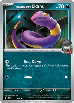 Ekans del Team Rocket 112/244 NM (ITA)