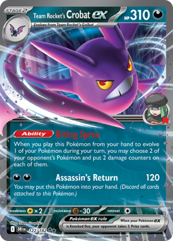 Crobat-ex del Team Rocket 122/244 Reverse NM (ITA)