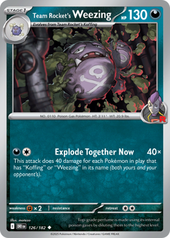 Weezing del Team Rocket 126/244 NM (ITA)