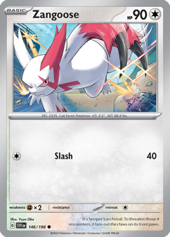 Zangoose 146/198 Reverse NM (ITA)