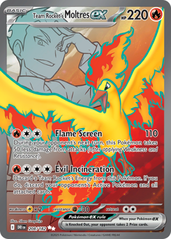 Moltres-ex del Team Rocket 208/244 NM (ITA)