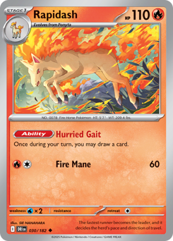 Rapidash 030/244 Reverse NM (ITA)