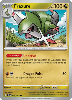 Fraxure 045/99 Reverse NM (ITA)