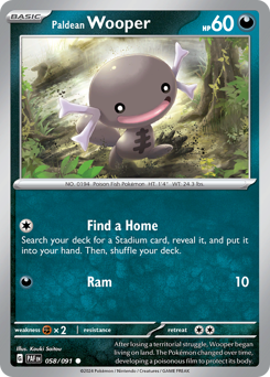 Wooper di Paldea 058/245 NM (ITA)