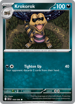 Krokorok 058/172 Poké Ball NM (ITA)
