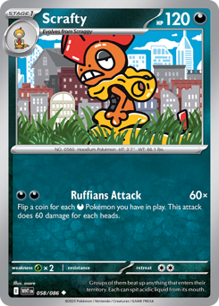Scrafty 058/173 Poké Ball NM (ITA)