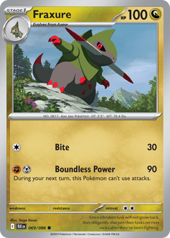 Fraxure 069/172 Poké Ball NM (ITA)