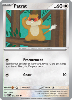 Patrat 072/173 Poké Ball NM (ITA)