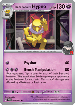 Hypno del Team Rocket 080/244 Reverse NM (ITA)