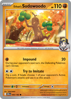 Sudowoodo di Armonio 093/244 Reverse NM (ITA)