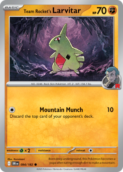 Larvitar del Team Rocket 094/244 NM (ITA)