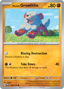 Growlithe di Hisui 099/226 NM (ITA)