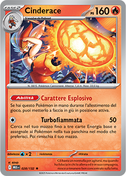 Cinderace 028/188 Reverse NM (ITA)