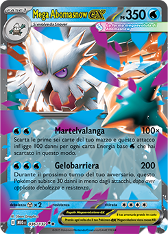 Mega Abomasnow-ex 036/188 Reverse NM (ITA)