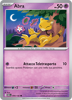 Abra 054/188 Reverse NM (ITA)