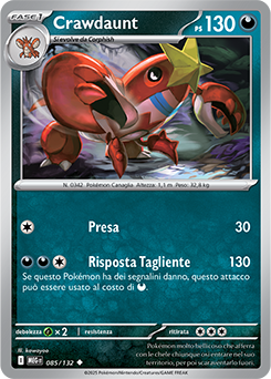 Crawdaunt 085/188 Reverse NM (ITA)