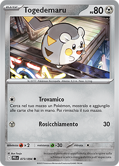 Togedemaru 073/130 Reverse NM (ITA)