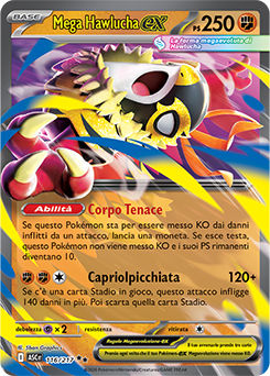 Mega Hawlucha-ex 116/295 Reverse Ball Pattern NM (ITA)