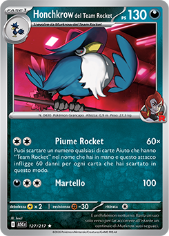 Honchkrow del Team Rocket 127/295 NM (ITA)