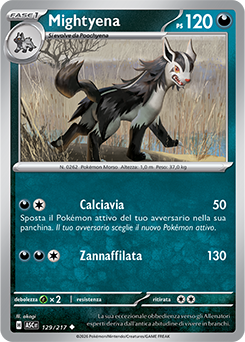 Mightyena 129/295 Reverse Ball Pattern NM (ITA)