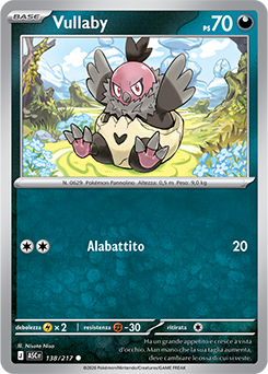 Vullaby 138/295 Reverse Ball Pattern NM (ITA)