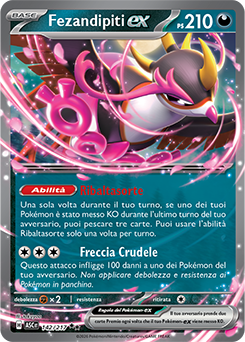 Fezandipiti-ex 142/295 Reverse Ball Pattern NM (ITA)