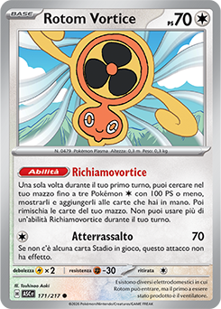 Rotom Vortice 171/295 Reverse Energy Pattern NM (ITA)