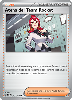 Atena del Team Rocket 202/295 Reverse Energy Pattern NM (ITA)
