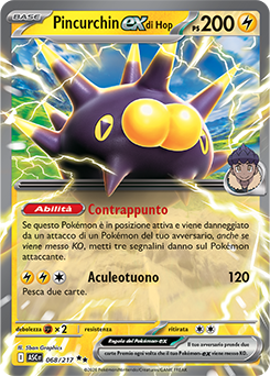 Pincurchin-ex di Hop 068/295 Reverse Ball Pattern NM (ITA)