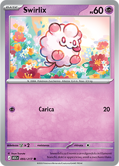 Swirlix 093/295 Reverse Energy Pattern NM (ITA)
