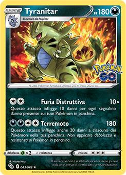 Tyranitar 043/78 Holo NM (ITA)