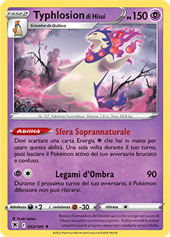 Typhlosion di Hisui 052/189 Reverse NM (ITA)