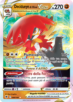 Decidueye di Hisui-V ASTRO 084/189 NM (ITA)