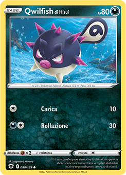 Qwilfish di Hisui 088/189 Reverse NM (ITA)