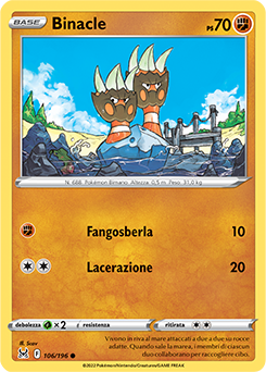 Binacle Barbaracle 106/196 Reverse NM (ITA)