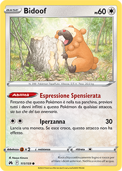Bidoof 111/159 Reverse NM (ITA)