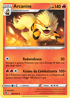 Arcanine 020/195 Reverse NM (ITA)