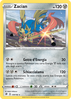 Zacian 139/192 NM (ITA)