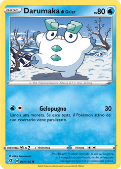 Darumaka di Galar 047/192 Reverse NM (ITA)