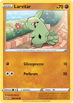 Larvitar 086/189 Reverse NM (ITA)