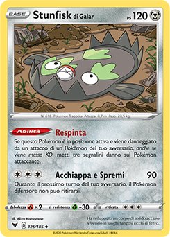 Stunfisk di Galar 125/185 Reverse NM (ITA)