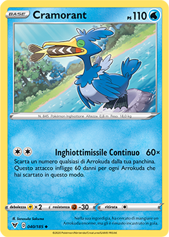 Cramorant 040/185 Reverse NM (ITA)
