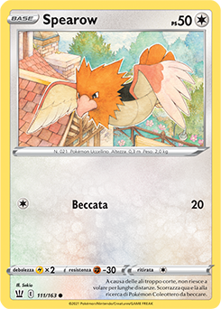 Spearow 111/163 Reverse NM (ITA)