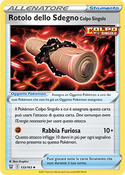 Rotolo dello Sdegno Colpo Singolo 133/163 Reverse NM (ITA)