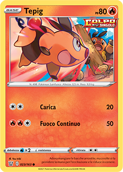 Tepig 023/163 Reverse NM (ITA)