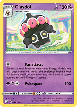 Claydol 058/163 Reverse NM (ITA)