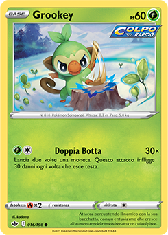 Grookey 016/198 Reverse NM (ITA)