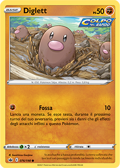Diglett 076/198 Reverse NM (ITA)
