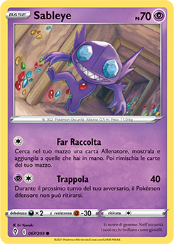 Sableye 067/203 Reverse NM (ITA)