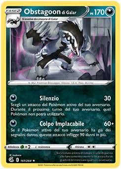 Obstagoon di Galar 161/264 Reverse NM (ITA)